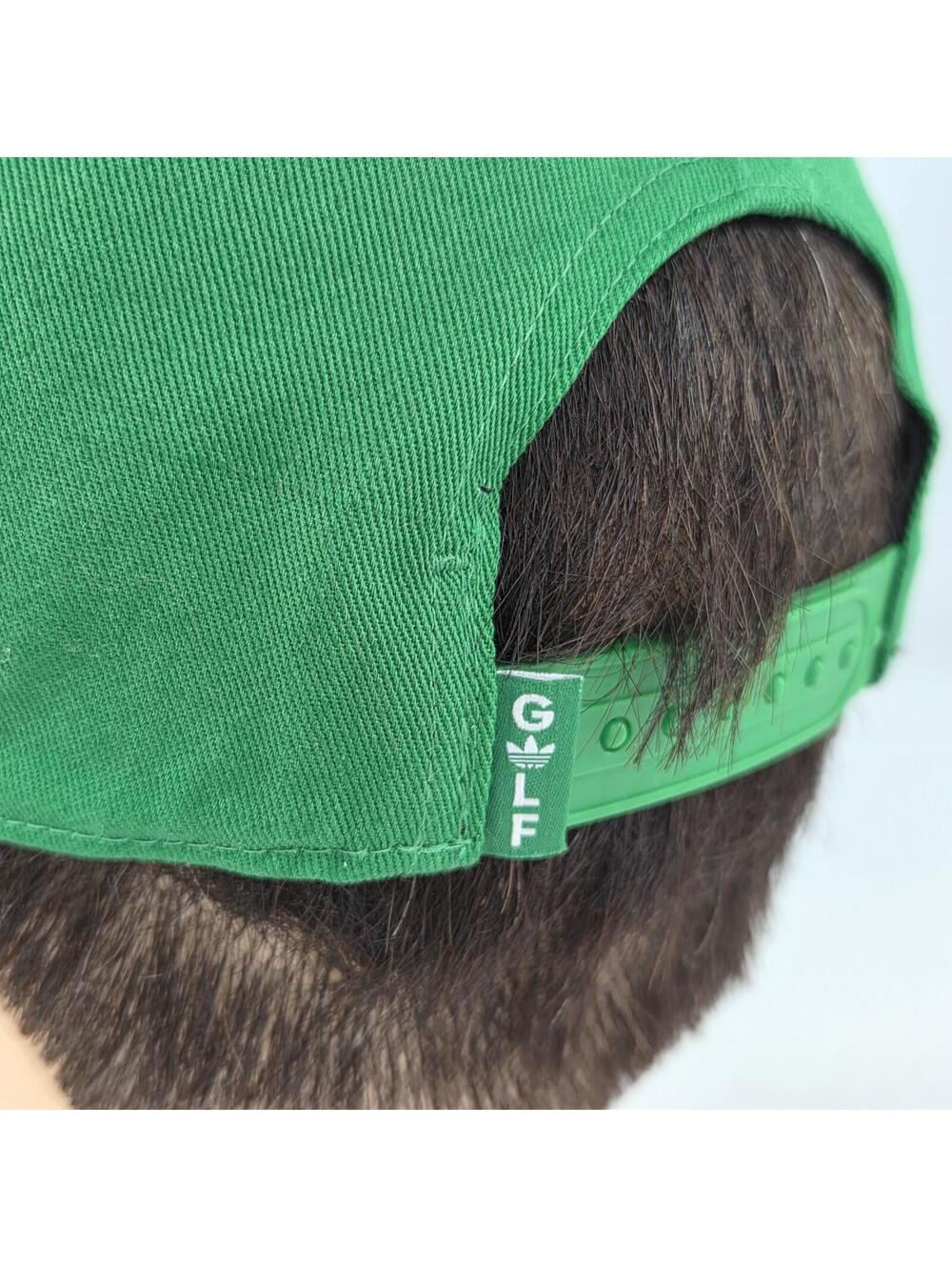 Adidas Originals Golf Tour Archive 5-Panel Patch Hat Green Adjustable Cap Hats - Picture 10 of 11